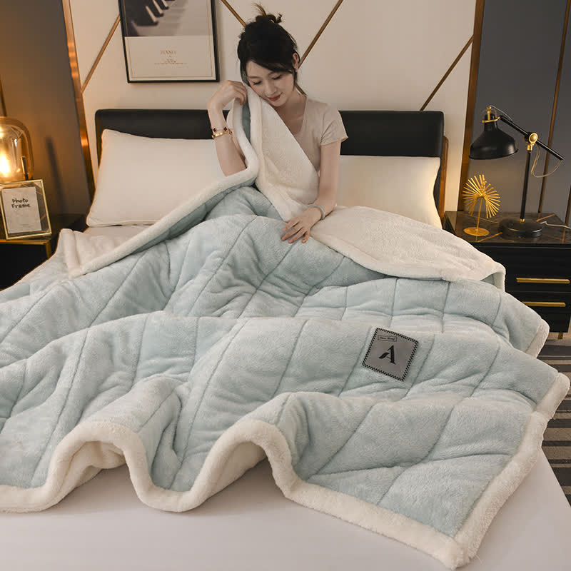 Couverture polaire double face - Bleu clair - 200cm x 230cm - image 16