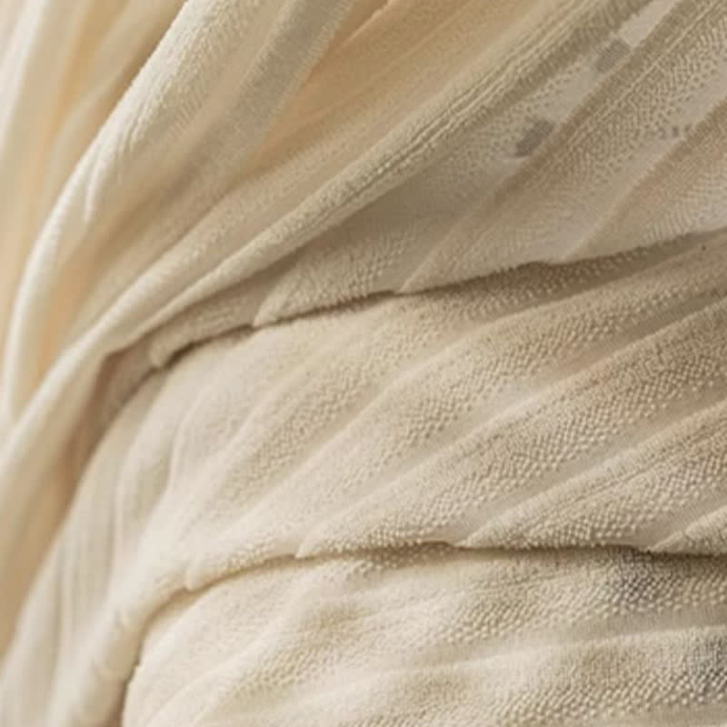 Rideau vintage français avec des feuilles florales