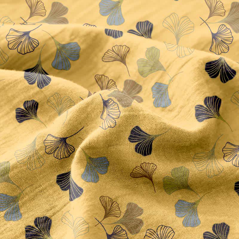 Couvre-lit en gaze de coton jacquard « Ginkgo Biloba » - image 22
