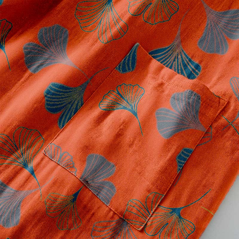 Peignoir kimono en gaze de coton « Ginkgo Biloba » - image 41