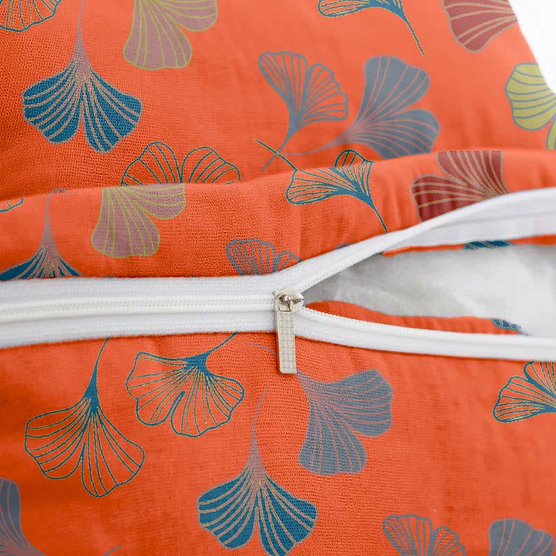 Taies d'oreiller carrées en jacquard de coton Ginkgo Biloba (2 pièces) - image 35