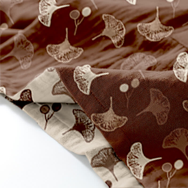 Ensemble de vêtements d'intérieur kimono en coton biologique Ginkgo - image 23