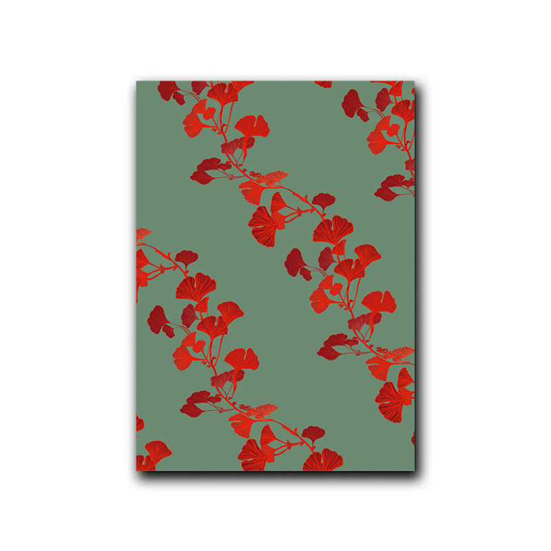 Peinture décorative Ownkoti inspirée par la feuille de ginkgo - Vert - 40 cm x 60 cm - image 8