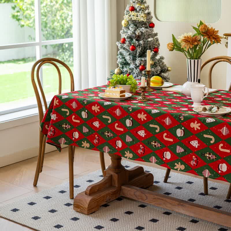 Nappe à carreaux losanges de Noël - image 3
