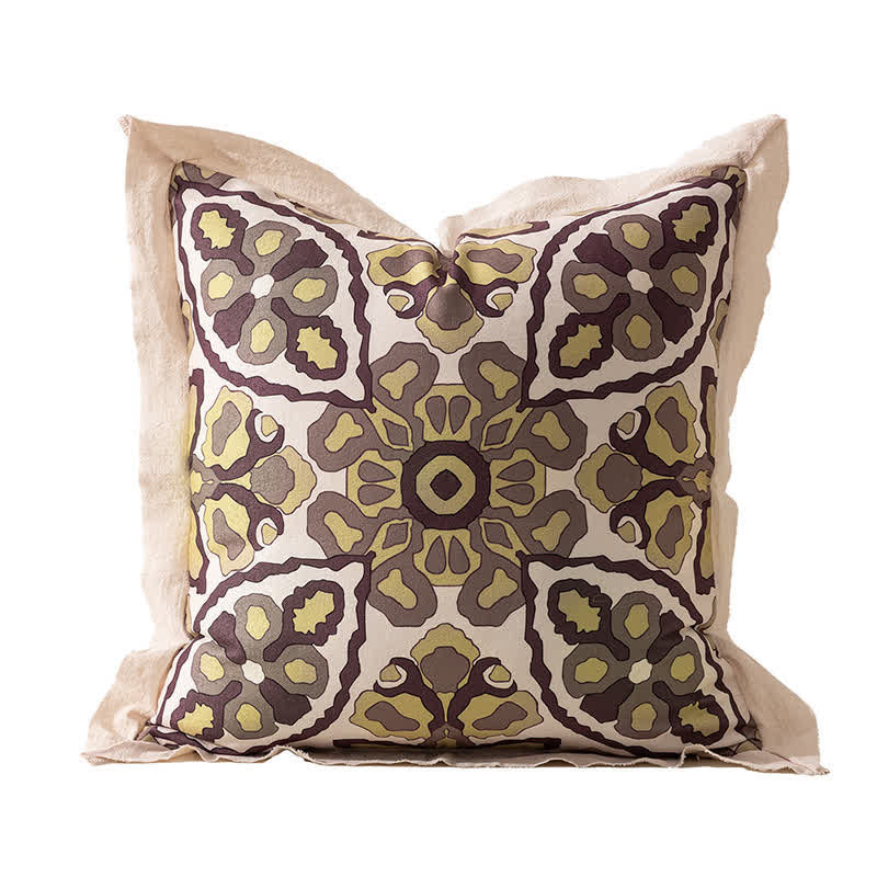 Taie d'oreiller vintage à ourlet relevé - D - 45 cm x 45 cm - image 12