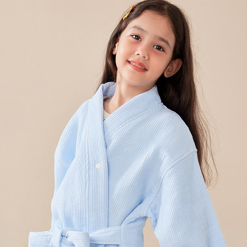 Peignoir pour enfants en coton gaufré résistant - image 10