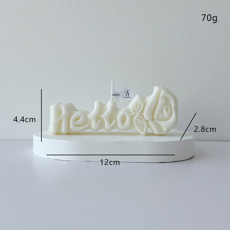 Bougie parfumée créative en forme de rose - Blanc - 4 pièces - 4,4 cm x 12 cm x 2,8 cm - image 3