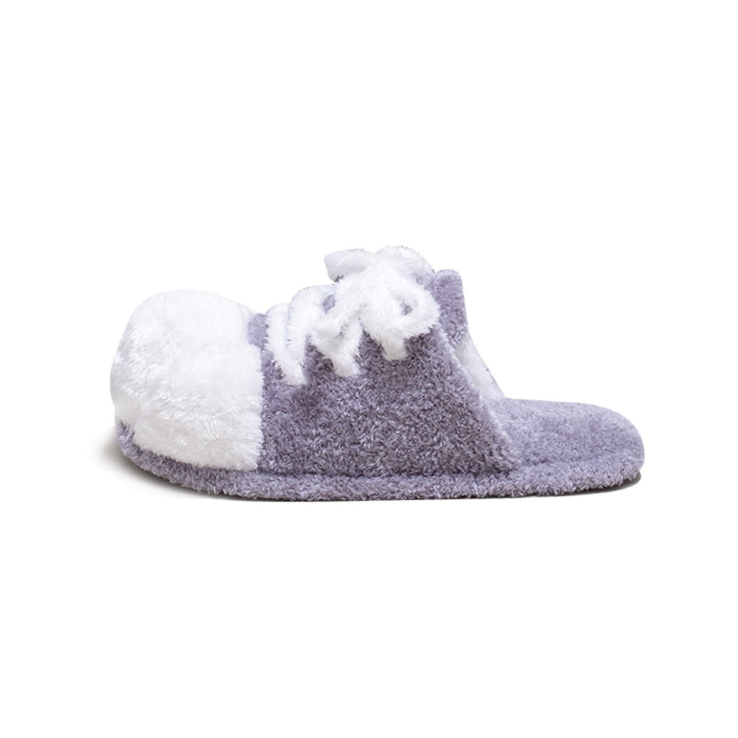 Pantoufles en peluche à motif de pattes de chat, à lacets et bout fermé - image 18