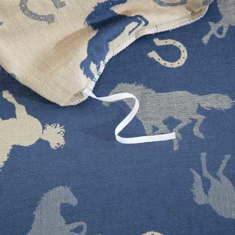 Ensemble de literie « Poney fantaisiste » en gaze de coton (4 pièces) - image 6