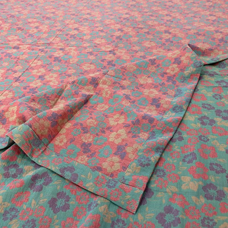 Drap-housse réversible en coton à motif floral champêtre - image 8