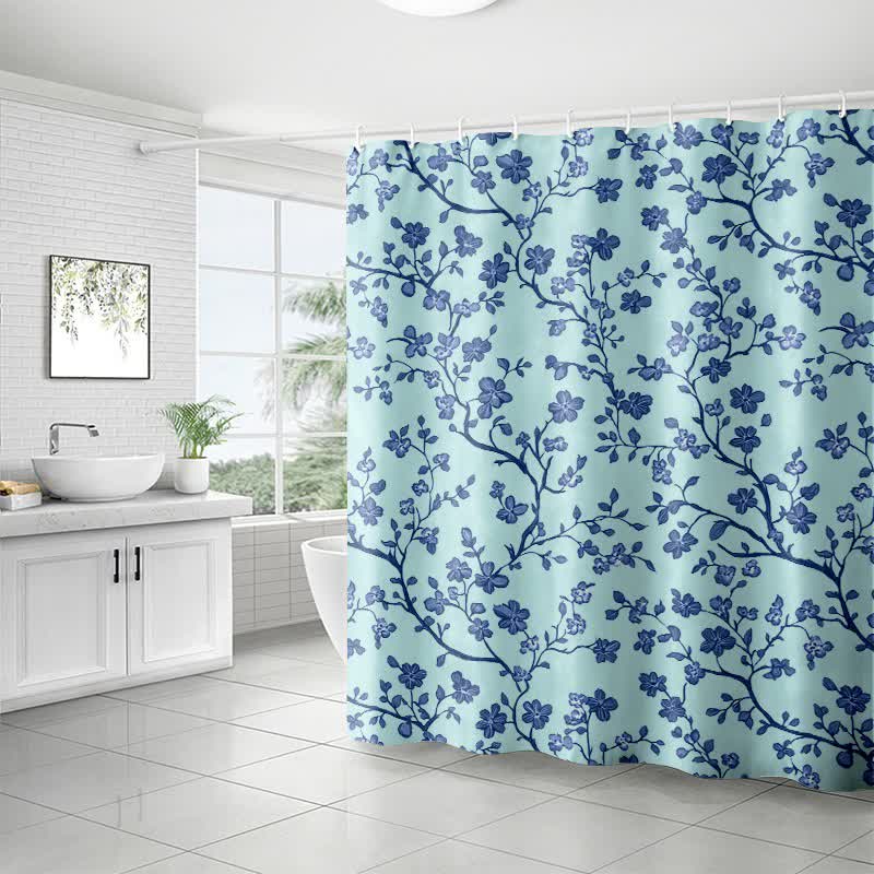 Rideau de douche à motifs floraux - image 7