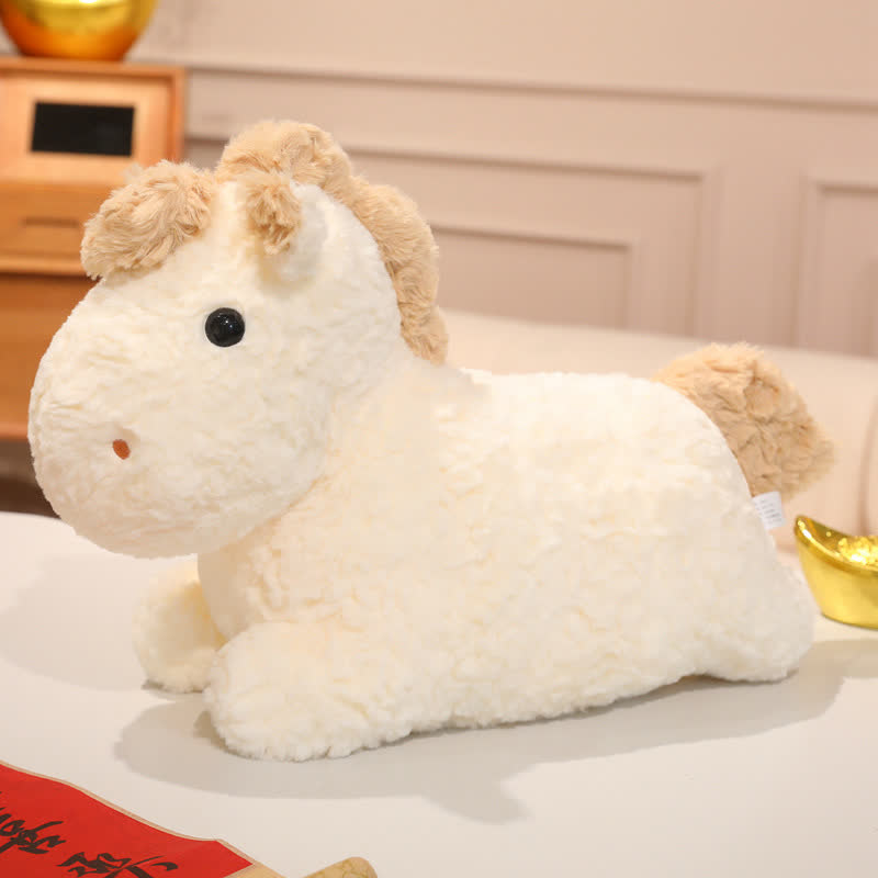 Coussin mignon avec le cheval du zodiaque - Beige - 2 pièces - 30 cm - image 9