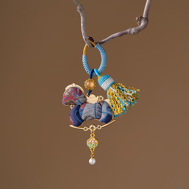 Décoration suspendue à pompon de cheval oriental - Bleu - 3 pièces - 4,65 cm x 5 cm - image 9