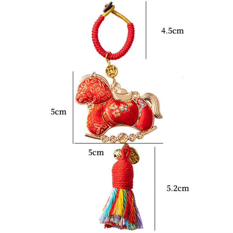 Pendentif décoratif de cheval oriental fait main - image 12