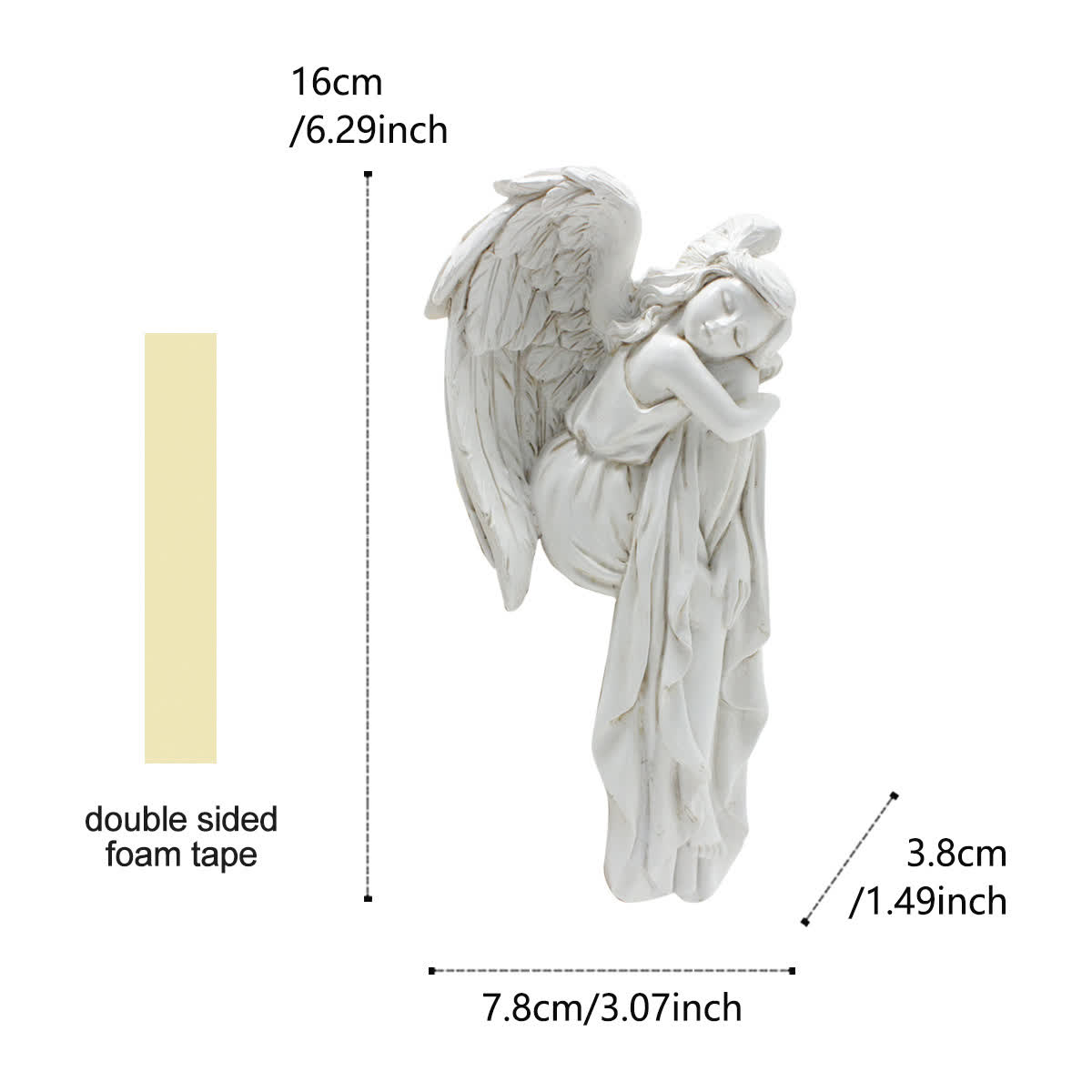 Décoration d'angle de cadre de porte « Ange endormi » - image 14