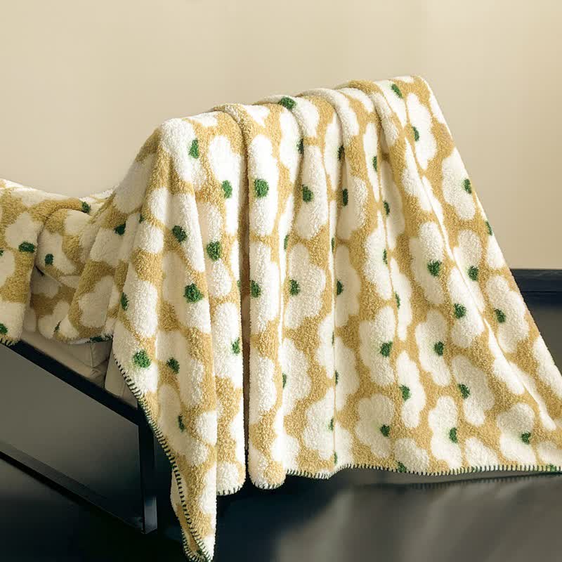 Couverture duveteuse en forme de nuage artistique - Beige - 200 cm x 230 cm - image 8