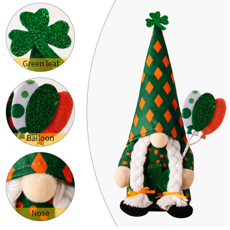 Décoration en peluche de gnome pour la Saint-Patrick - image 6