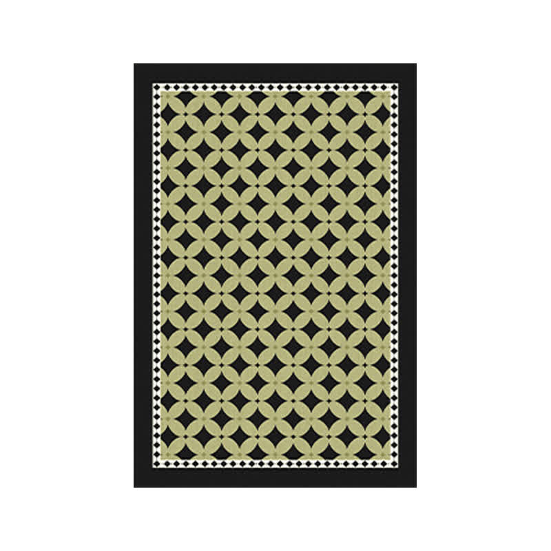 tapis vert géométrique à losanges - image 7