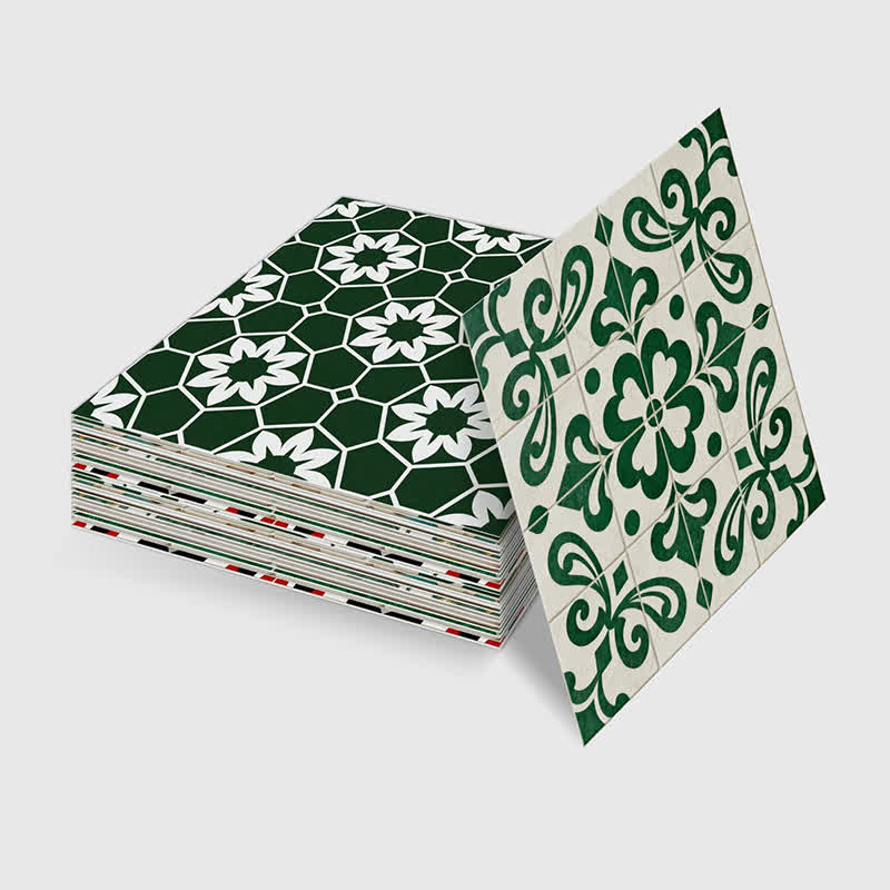 Stickers muraux autocollants verts bohèmes (24 pièces) - image 11