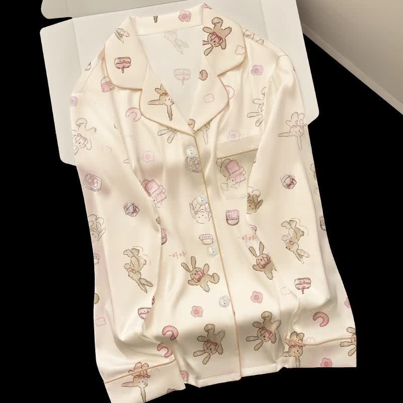 Ensemble pyjama lapin mignon de dessin animé - image 3
