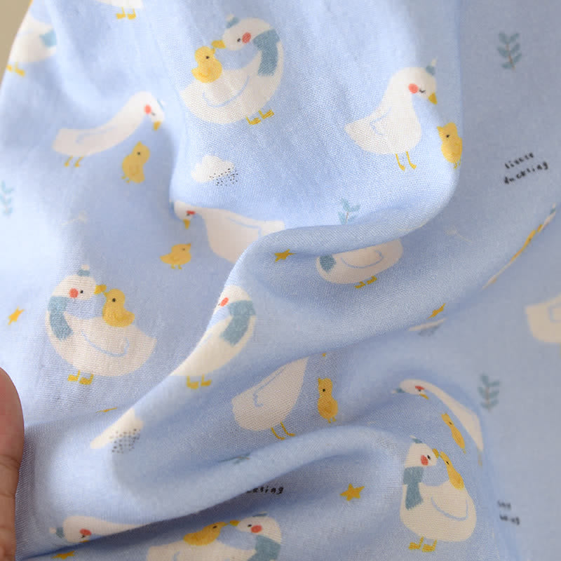 Pyjama sans manches en coton d'oie bleu - image 9