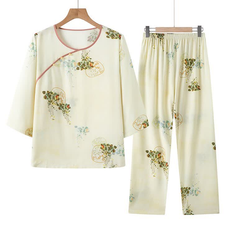 Ensemble pyjama à motif oriental frais - image 6
