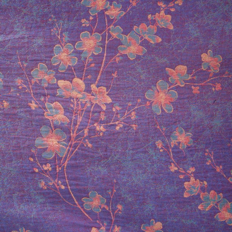 Peignoir en coton à manches courtes avec motif de branches et de fleurs - image 7