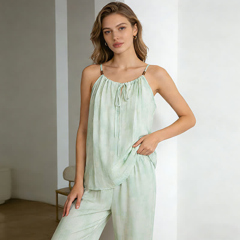 Ensemble débardeur et pantalon style rafraîchissant - image 7