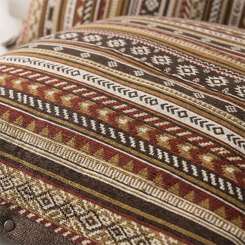Taies d'oreiller en pur coton avec bouton bohème (2 pièces) - image 2