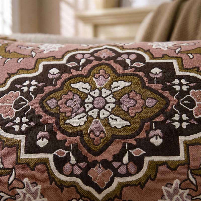 Housses de coussin à boutons style jacquard bohème (2 pièces) - image 2