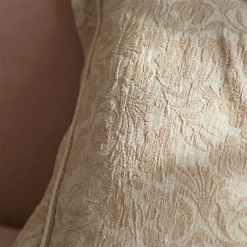 Housses de coussin élégantes à motif floral jacquard (2 pièces) - image 2
