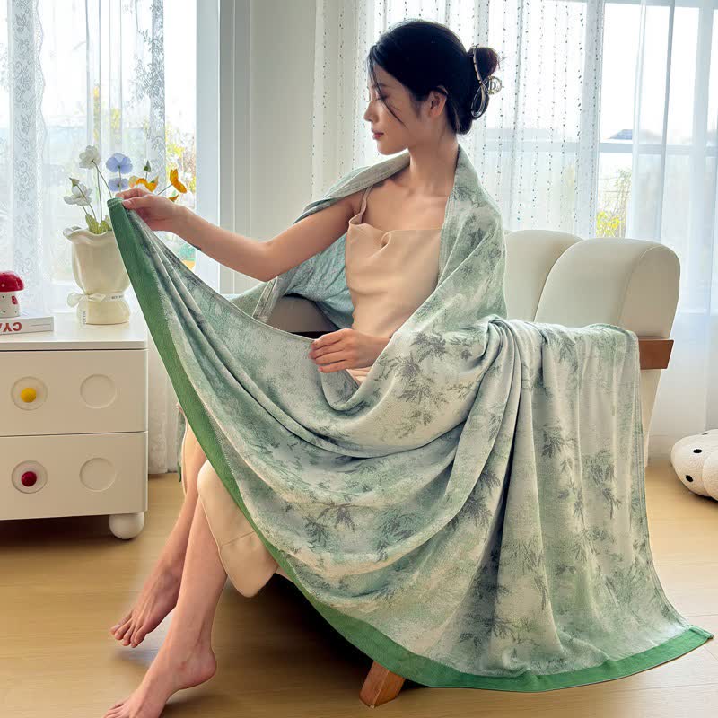 Couverture d'été artistique en fibres de bambou - image 12