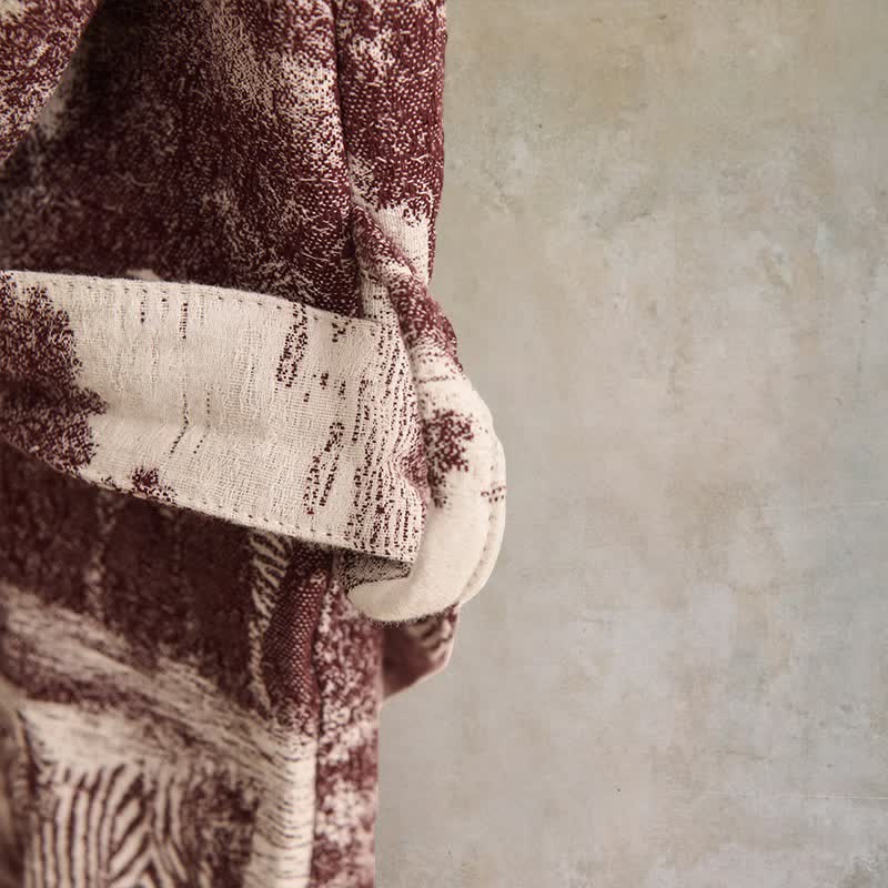 Peignoir kimono en coton à imprimé toile de Jouy - image 19