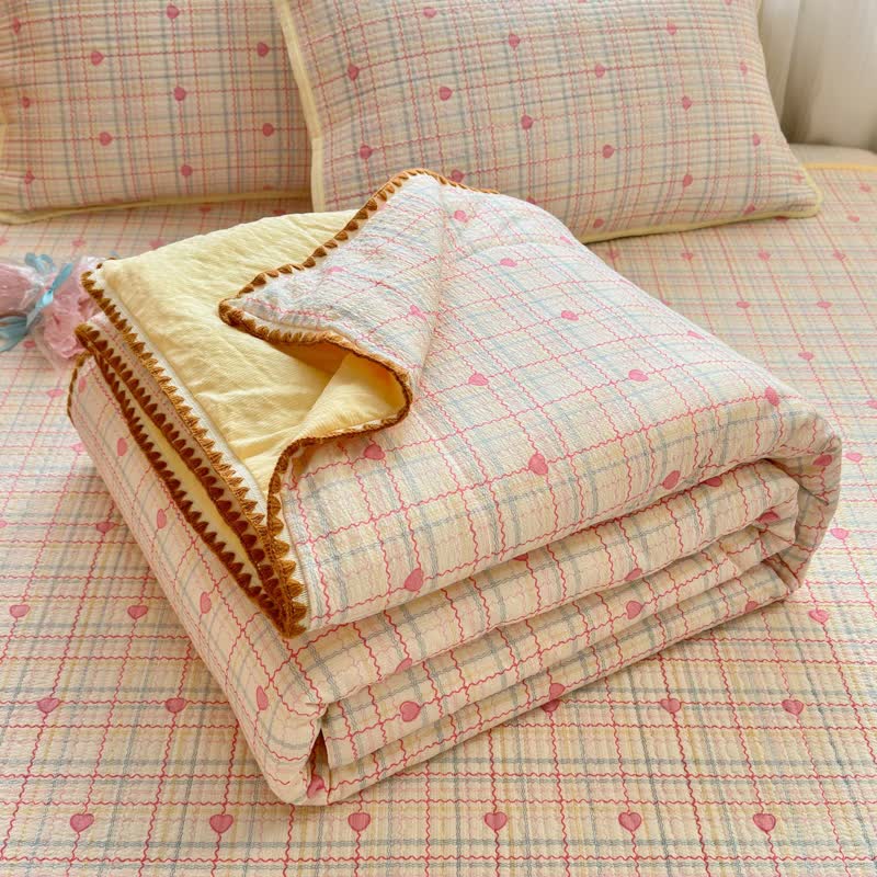 Ensemble de literie matelassé en polyester beige Ownkoti Sweetheart - image 3