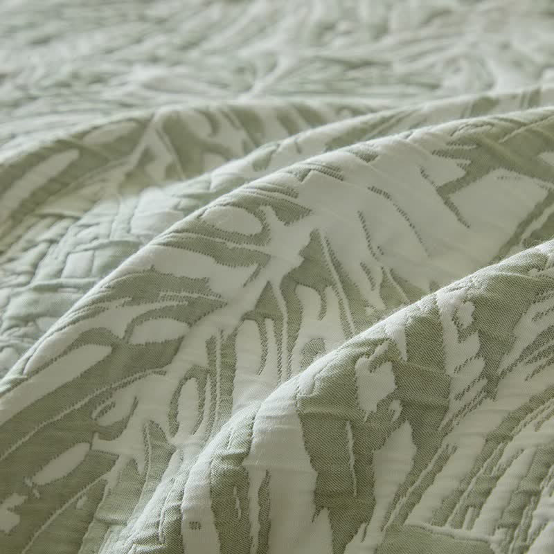 Ensemble de literie réversible à motif de feuilles de palmier tropicales - image 17