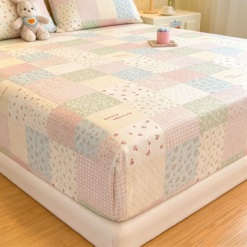 Ensemble de literie en coton patchwork pastel Ownkoti - image 3
