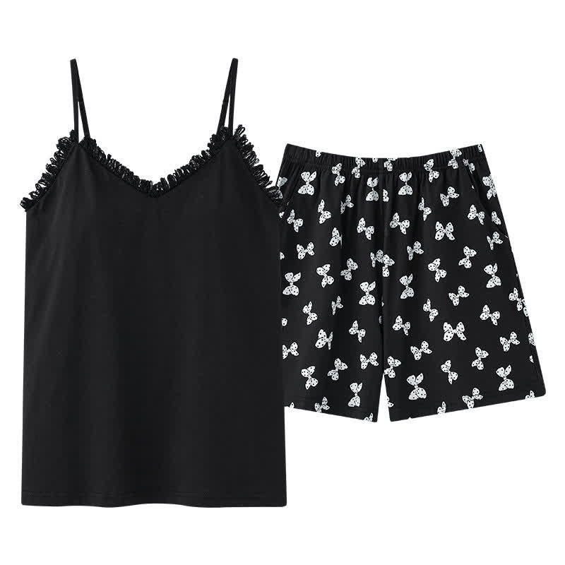 Ensemble pyjama avec short et imprimé nœud papillon - image 5