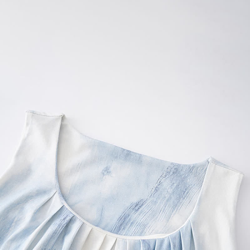 robe d'intérieur bleu clair sans manches et rembourrée - image 11