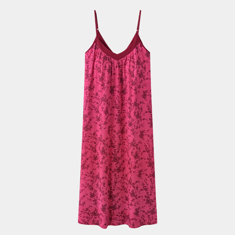 Robe d'intérieur en coton à motifs de roses et de fleurs - image 7