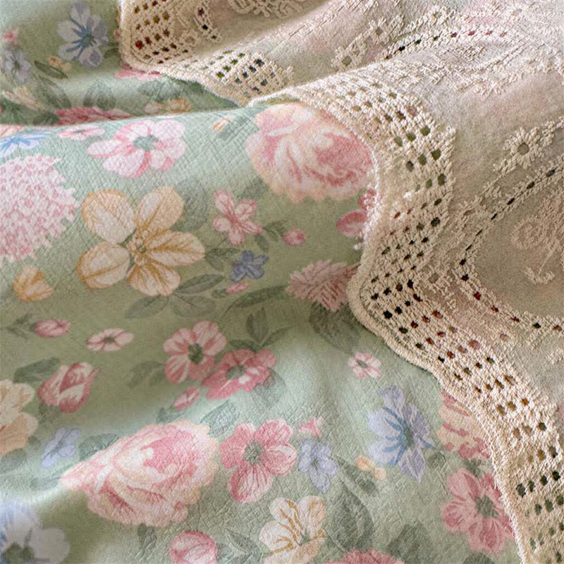 Ensemble de literie en coton à motif floral Ownkoti Lace Dream - image 3