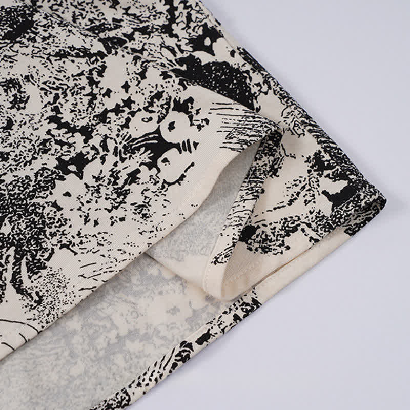 Ensemble vintage composé d'un débardeur et d'un short en dentelle florale - image 7