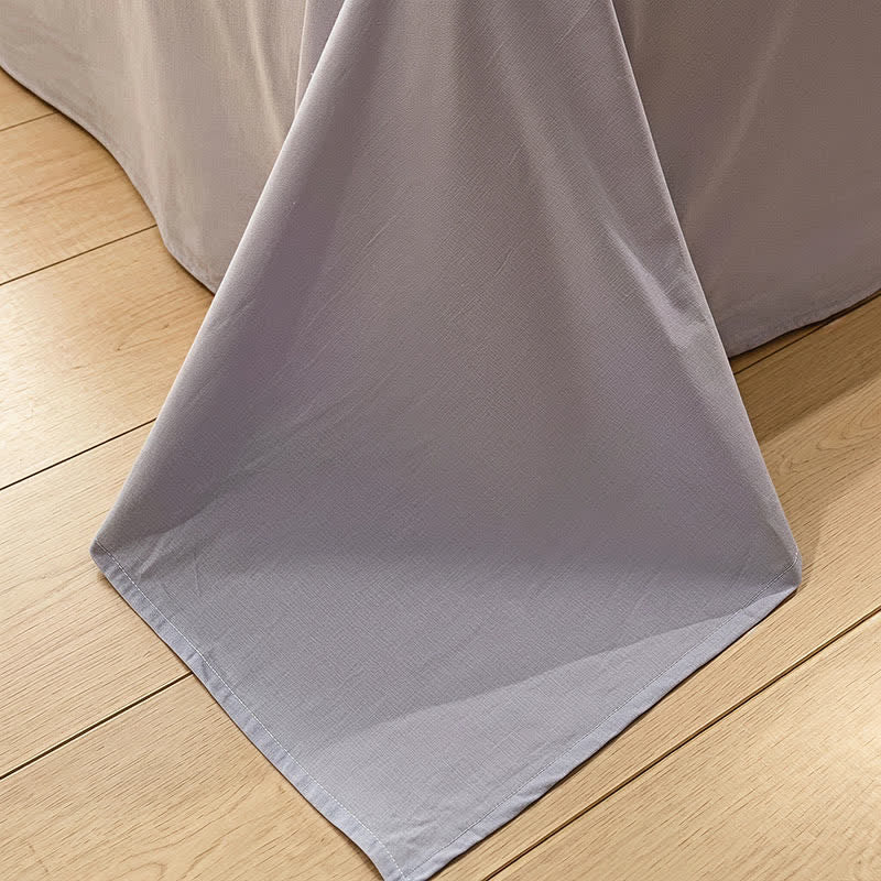Ensemble de literie en coton tricoté à rayures bleues Ownkoti - image 4