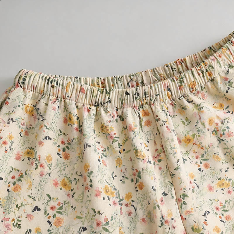 Ensemble de détente Ownkoti romantique à fleurs, débardeur et pantalon 7/8 - image 5