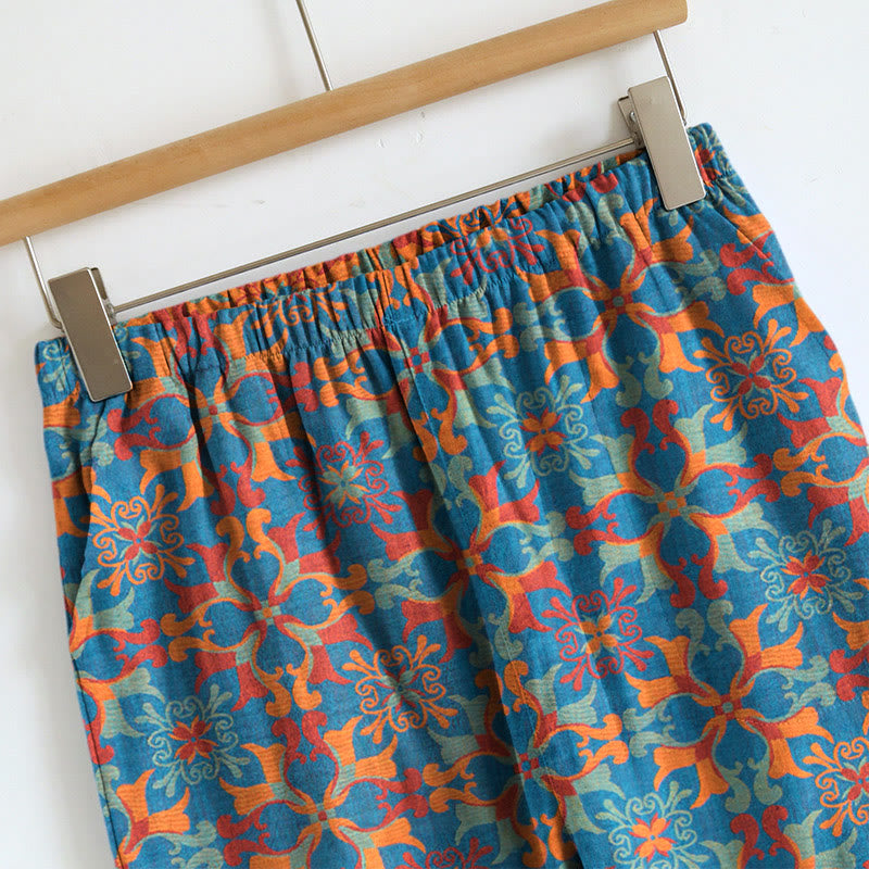Ensemble pyjama à bretelles à fleurs bohèmes Ownkoti - image 7