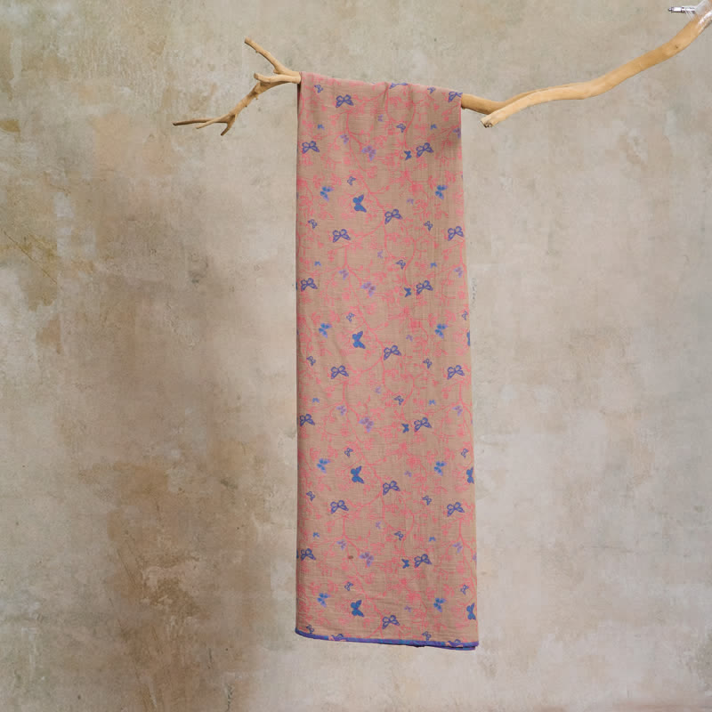 Tissu jacquard en coton à motif de vigne papillon Ownkoti - image 9