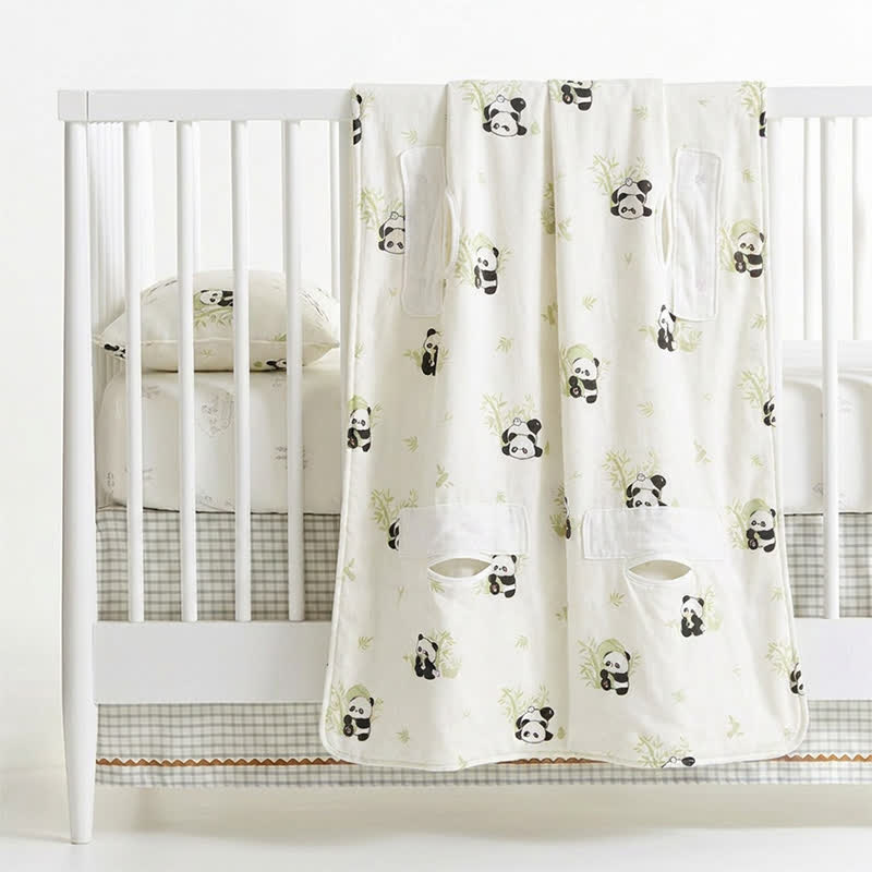 Couverture bébé en gaze de coton et bambou Ownkoti Panda - image 4