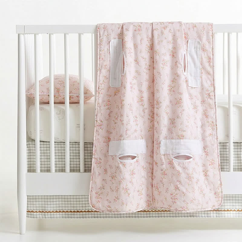 Couverture bébé en gaze de coton à motif floral doux Ownkoti - image 4