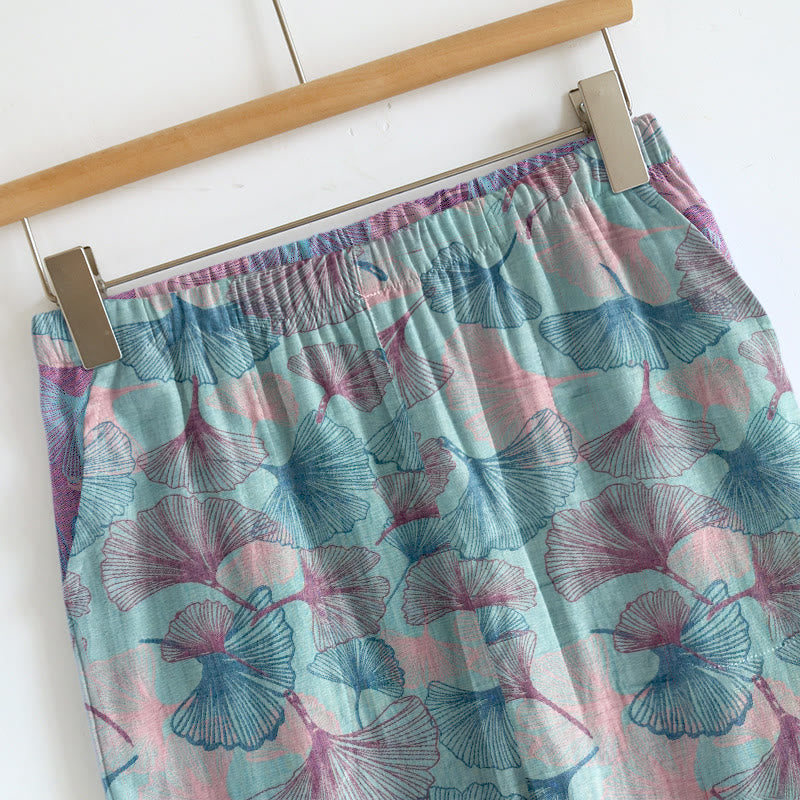 Ensemble de détente Ownkoti Dreamy Ginkgo Leaf Cami - image 6