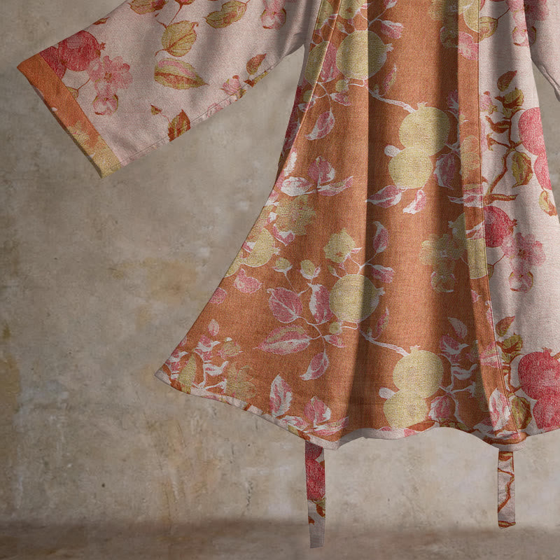 Kimono en coton à imprimé botanique grenade Ownkoti - image 9