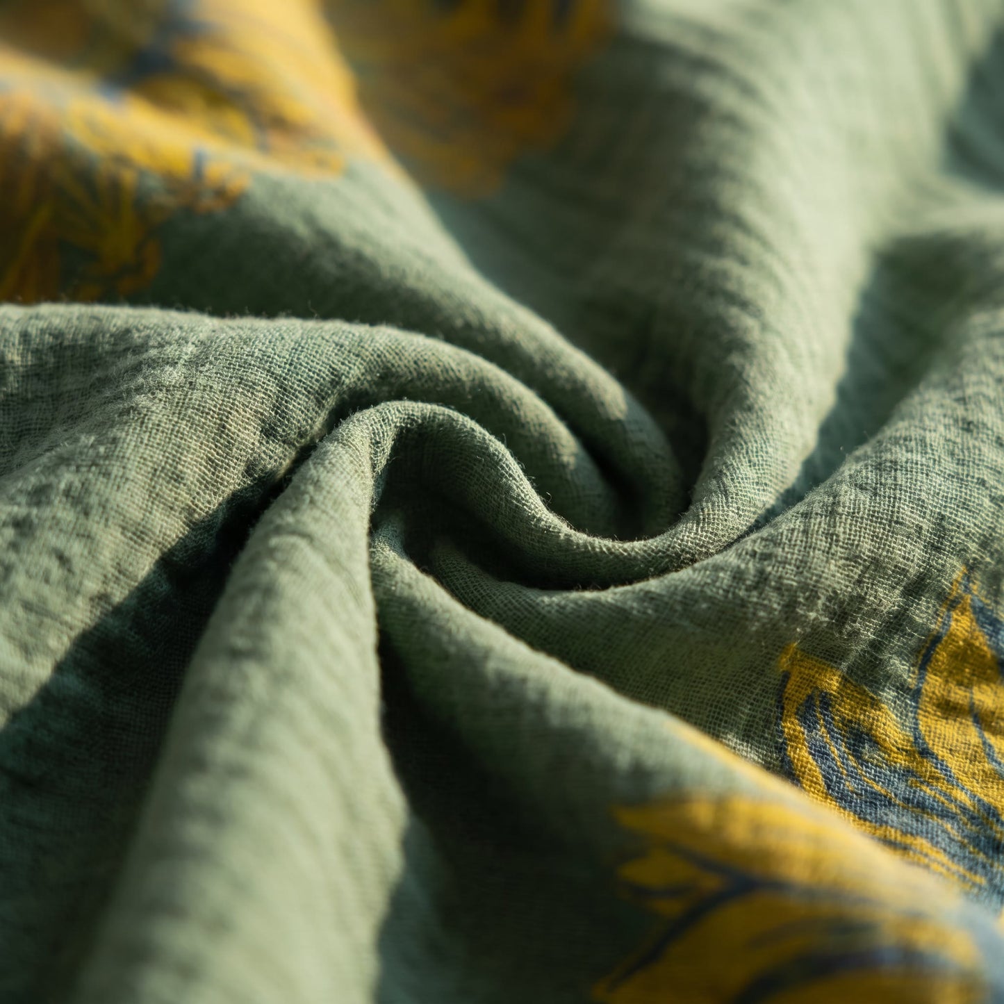 Parure de lit Ownkoti Vintage Tournesol en gaze de coton - image 28